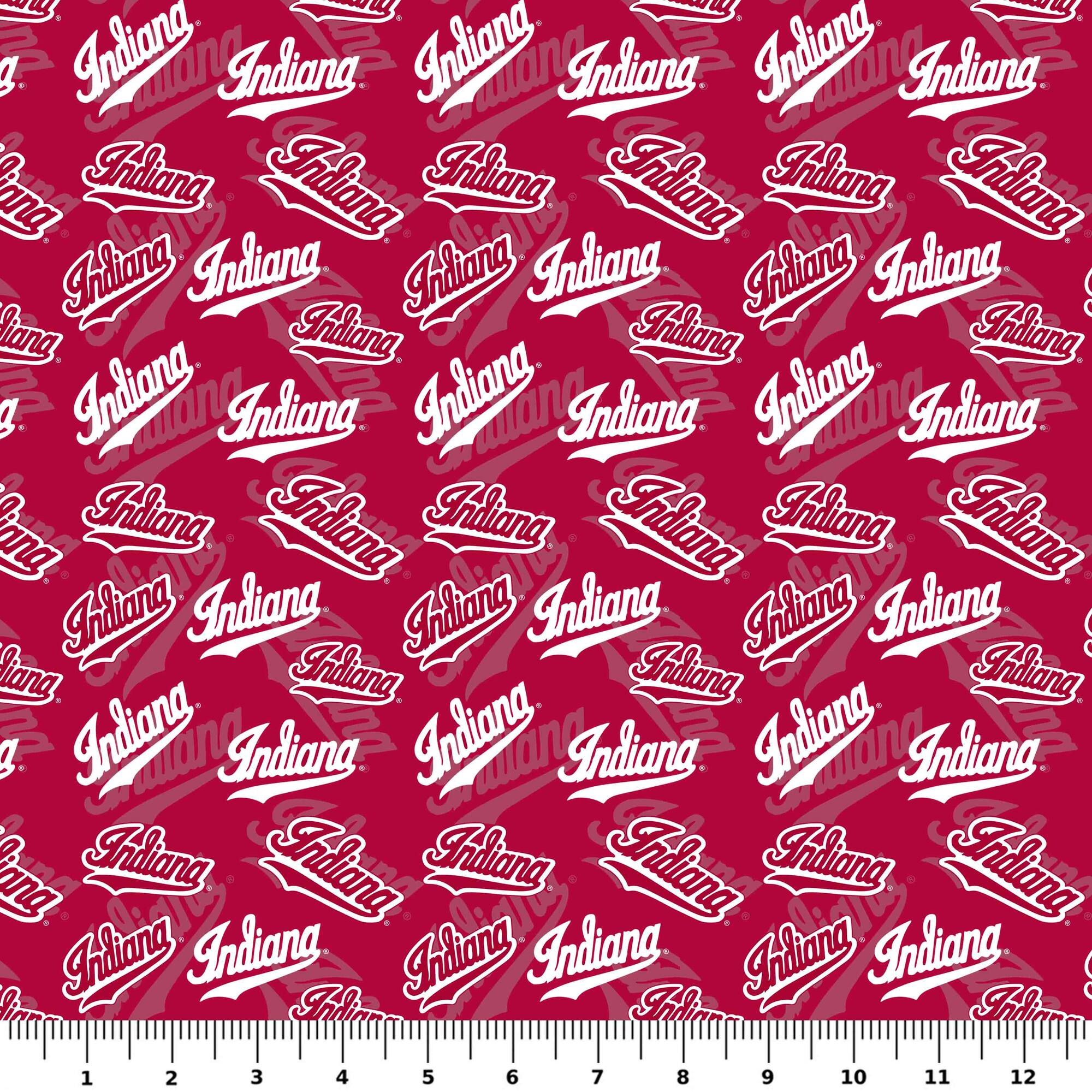 NCAA Indiana University Hoosiers Cotton Fabric